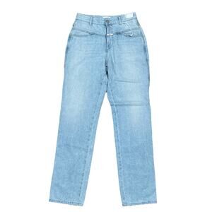 Closed Denim Relaxed Fit High Waist Light Wash NWT Denim Italy Made 28”x31”